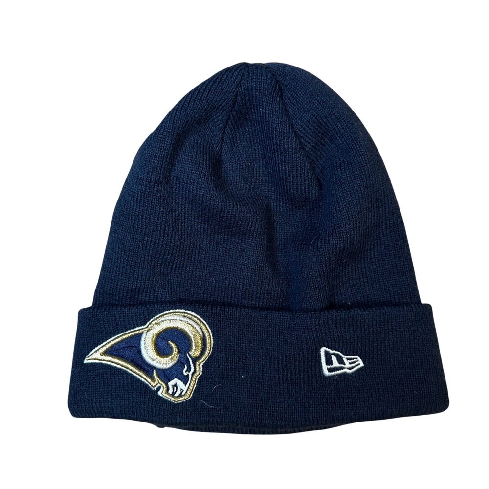 Los Angeles Rams NFL New Era Navy Blue Knit Beanie Hat
